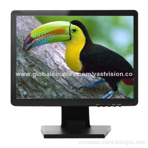 15-inch Home CCTV Monitor with VGA/HDMI/BNC Optional, 1,024 x 768 Pixels Best Resolution